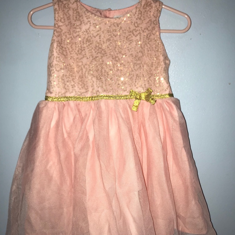 Light pink sequin dress size 2t